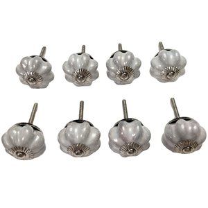 Knobs - Glazed Enamel - Set of Eight (8)